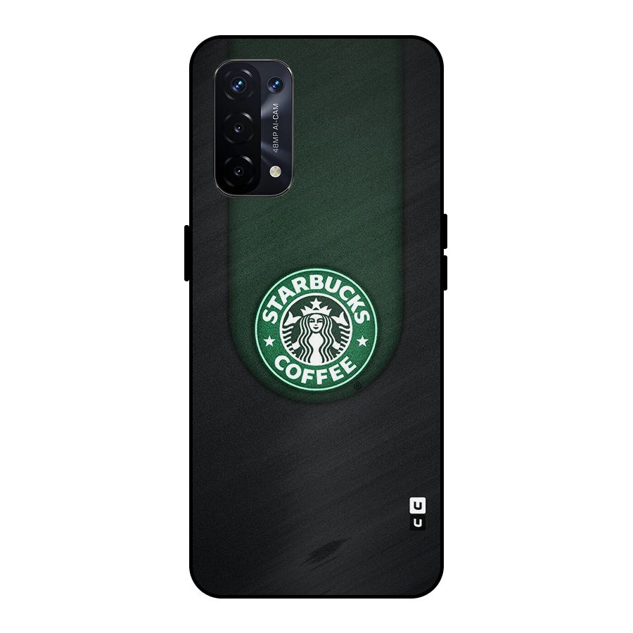 Leaf StarBucks Metal Back Case for Oppo A74 5G