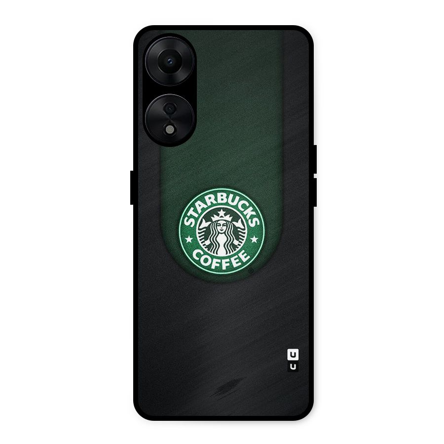 Leaf StarBucks Metal Back Case for Oppo A78 5G
