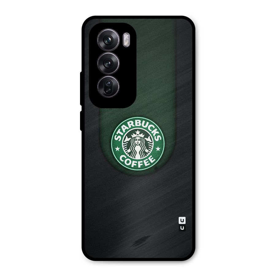 Leaf StarBucks Metal Back Case for Oppo Reno12 Pro