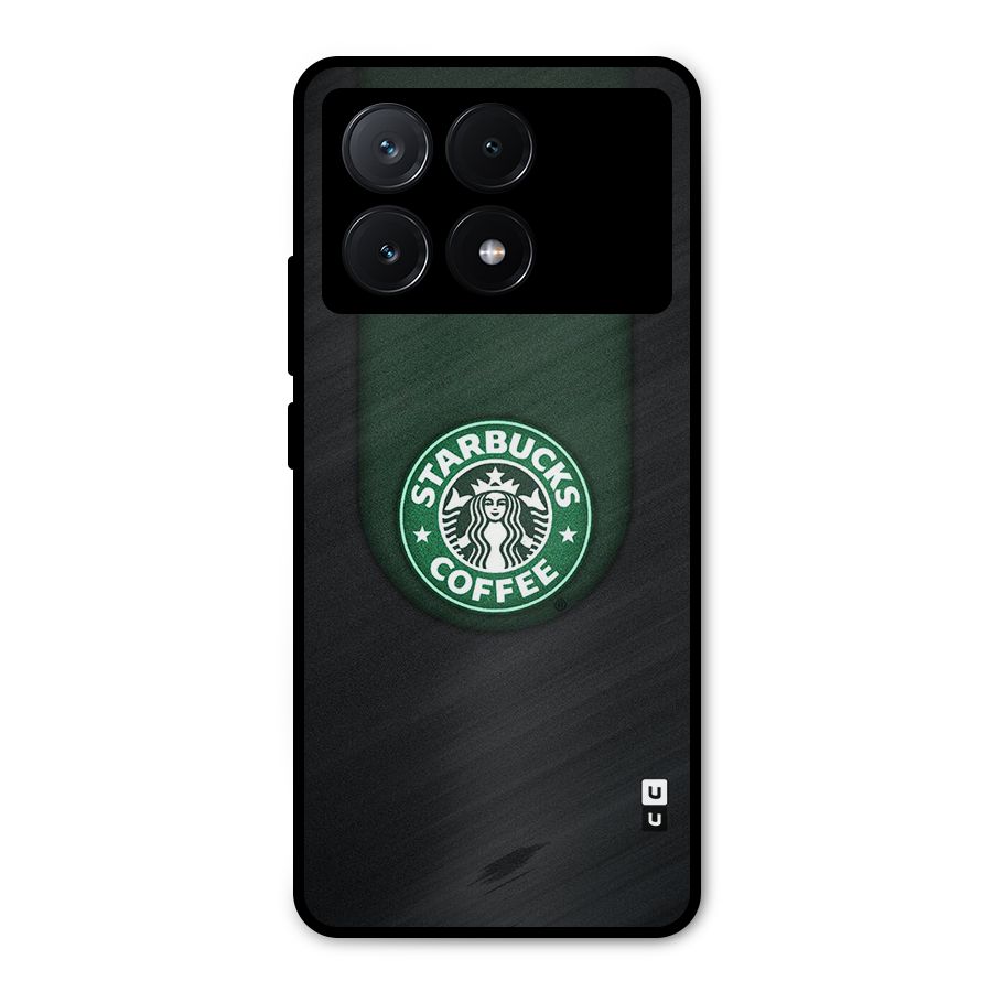 Leaf StarBucks Metal Back Case for Poco X6 Pro