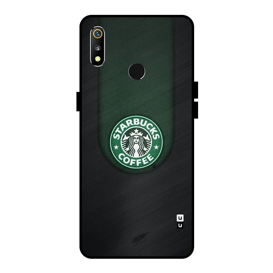 Leaf StarBucks Metal Back Case for Realme 3i