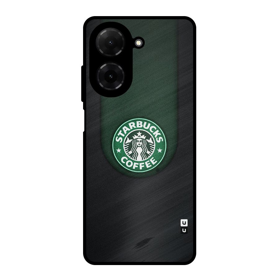Leaf StarBucks Metal Back Case for Redmi A5 4G