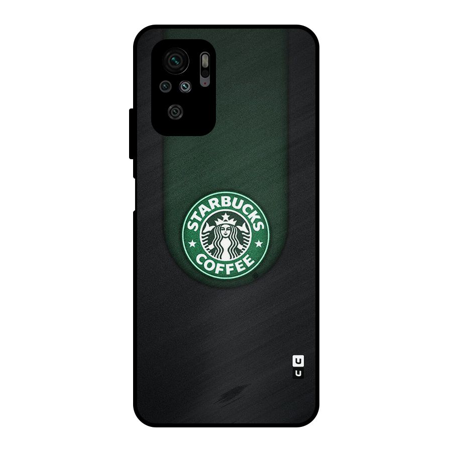 Leaf StarBucks Metal Back Case for Redmi Note 10S