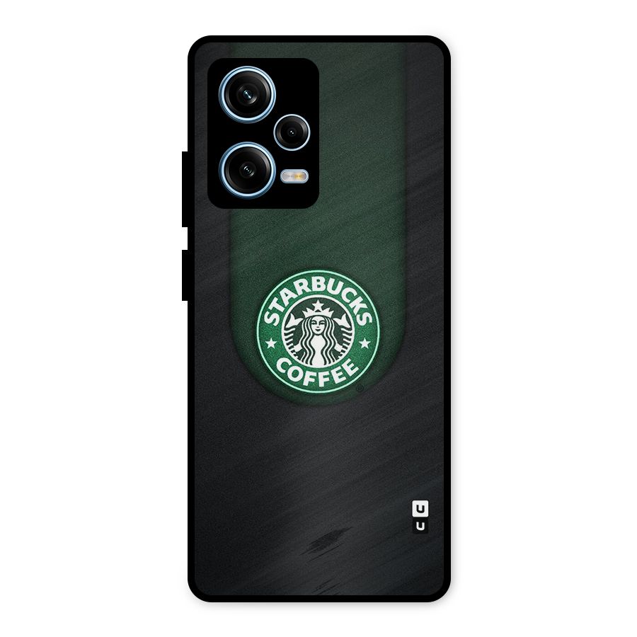 Leaf StarBucks Metal Back Case for Redmi Note 12 Pro