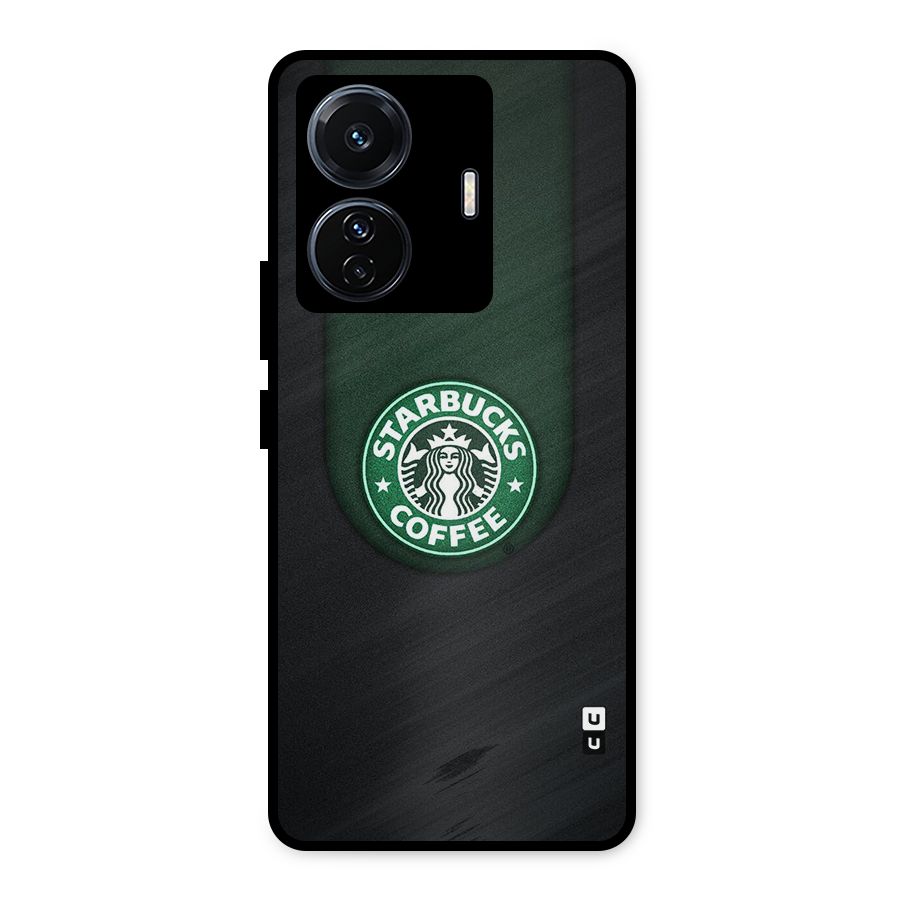 Leaf StarBucks Metal Back Case for Vivo T1 Pro