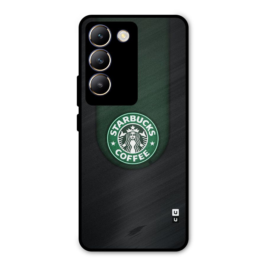 Leaf StarBucks Metal Back Case for Vivo T3 5G