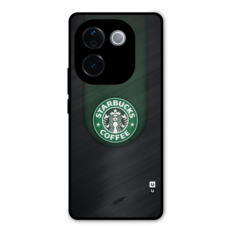 Leaf StarBucks Metal Back Case for Vivo T3 Pro