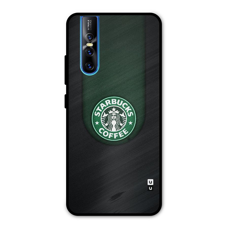 Leaf StarBucks Metal Back Case for Vivo V15 Pro