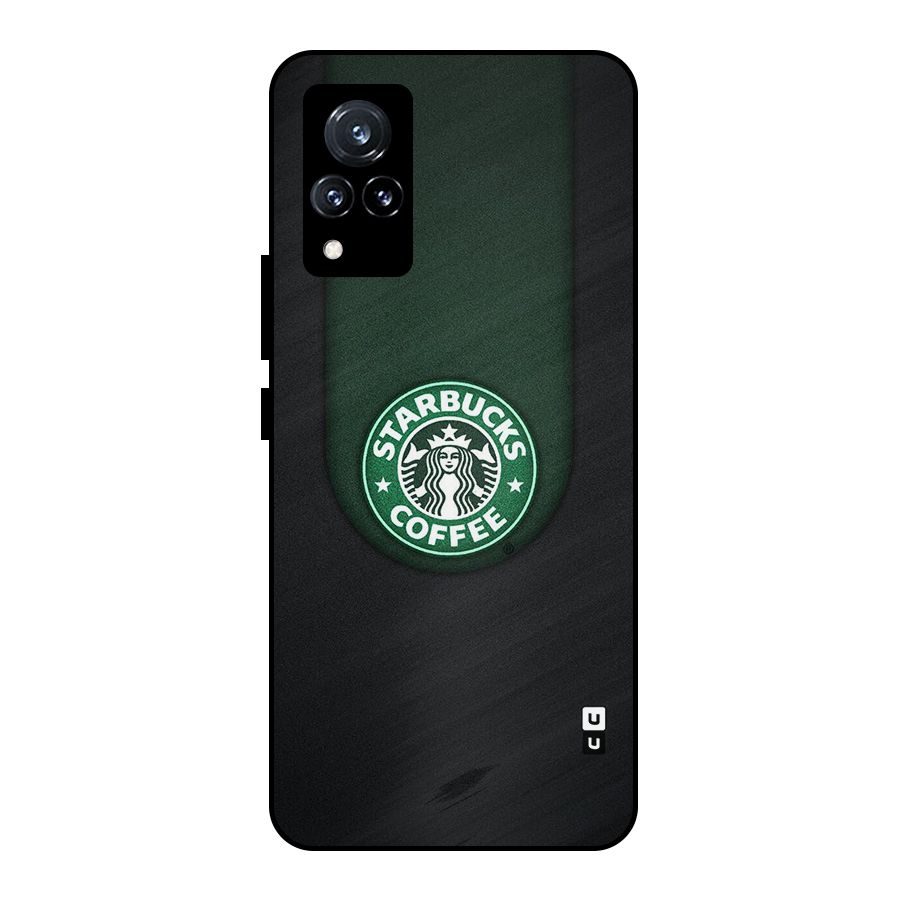 Leaf StarBucks Metal Back Case for Vivo V21 5G