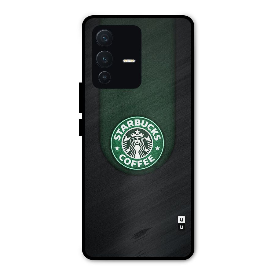 Leaf StarBucks Metal Back Case for Vivo V23 Pro