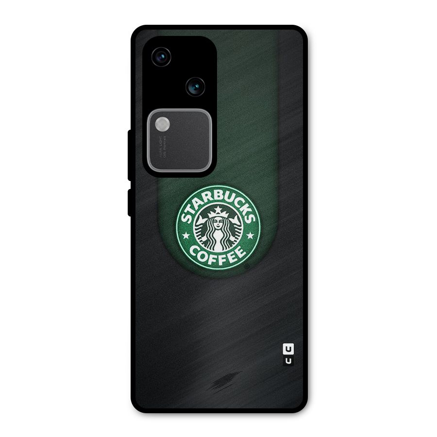 Leaf StarBucks Metal Back Case for Vivo V30