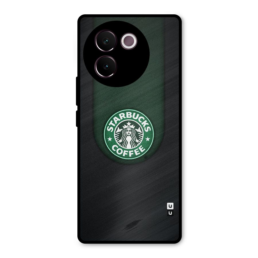 Leaf StarBucks Metal Back Case for Vivo V30e