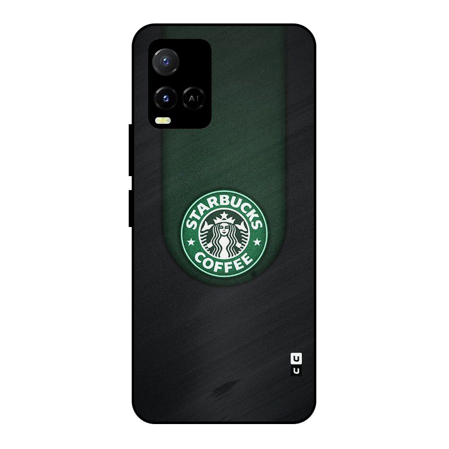 Leaf StarBucks Metal Back Case for Vivo Y21T