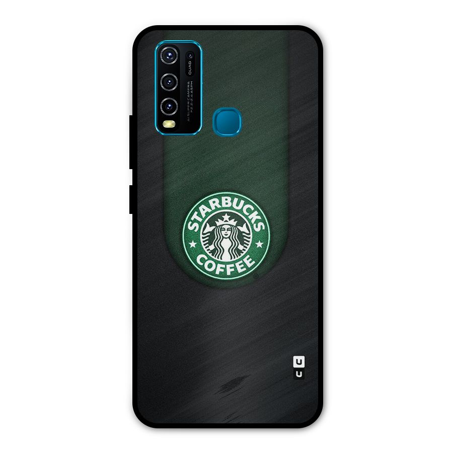 Leaf StarBucks Metal Back Case for Vivo Y30