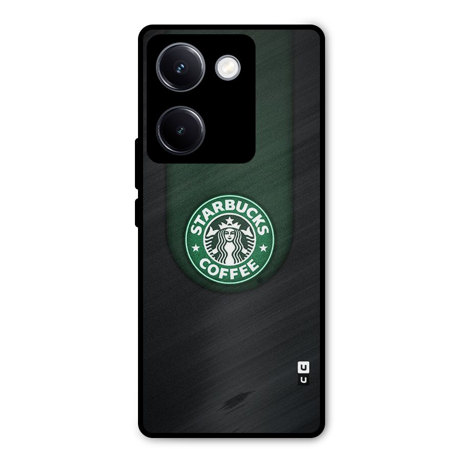 Leaf StarBucks Metal Back Case for Vivo Y300 Plus