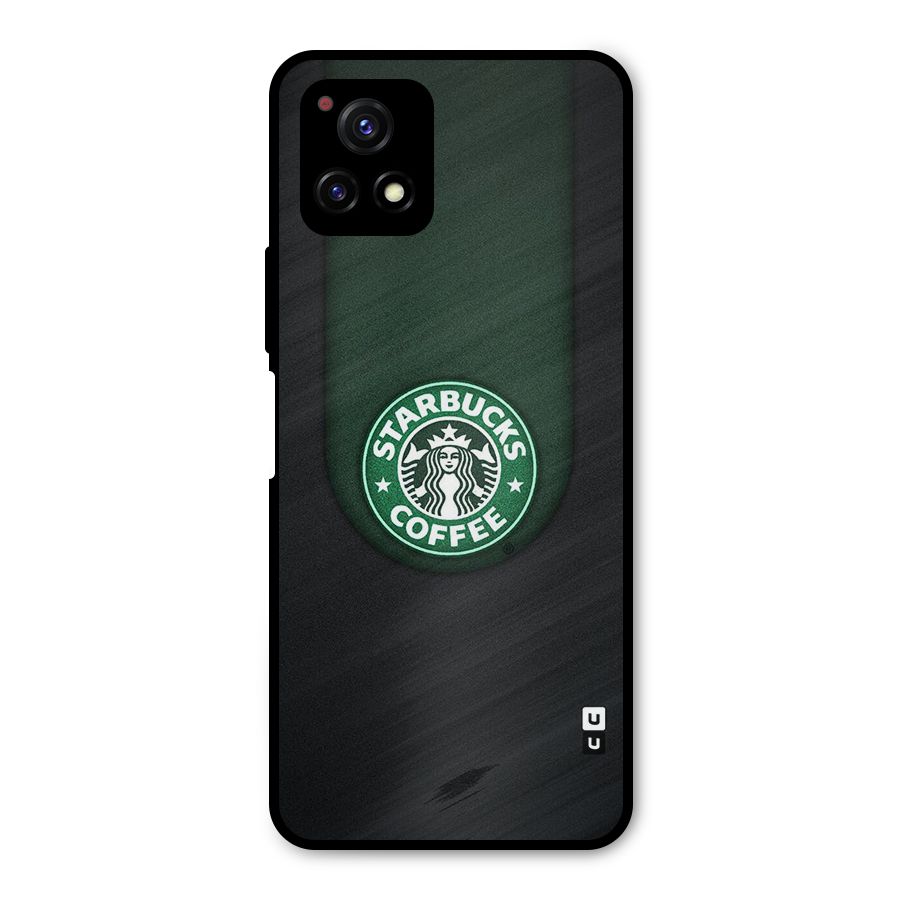 Leaf StarBucks Metal Back Case for Vivo Y72 5G