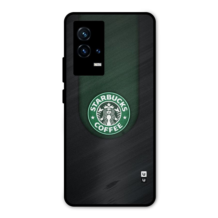 Leaf StarBucks Metal Back Case for iQOO 9 5G