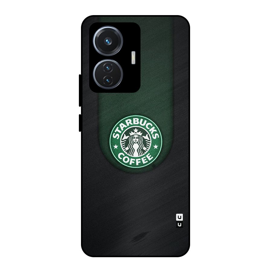 Leaf StarBucks Metal Back Case for iQOO Z6 44W