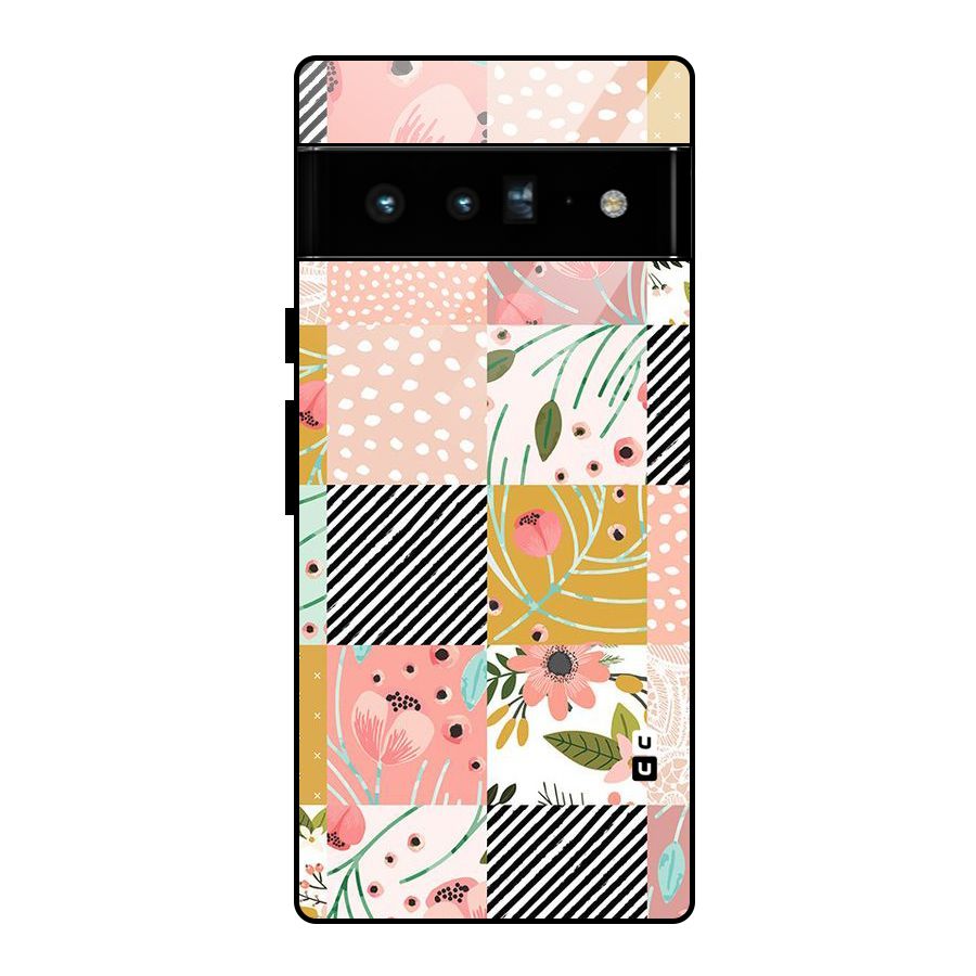 Leaf Stripe Polka Glass Back Case for Google Pixel 6 Pro