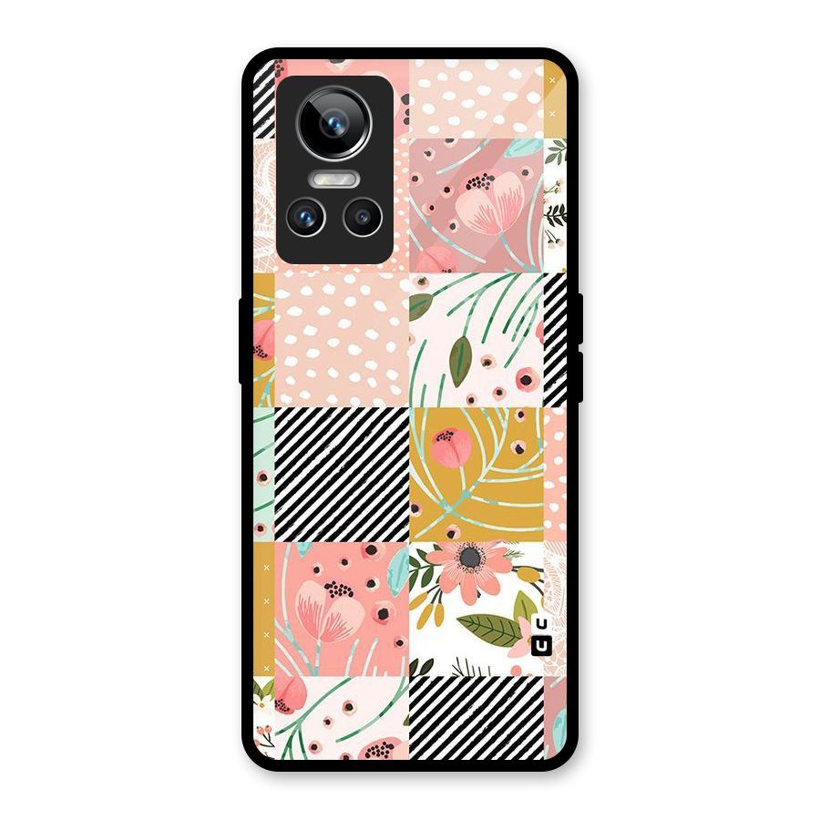 Leaf Stripe Polka Glass Back Case for Realme GT Neo 3