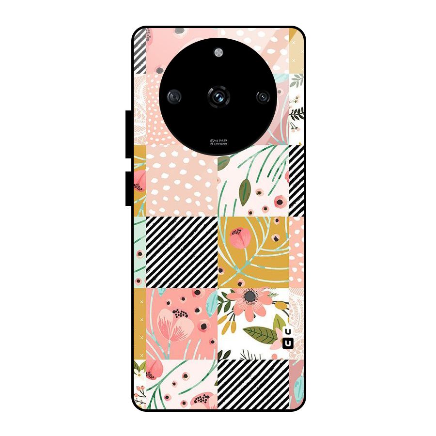 Leaf Stripe Polka Glass Back Case for Realme Narzo 60 5G