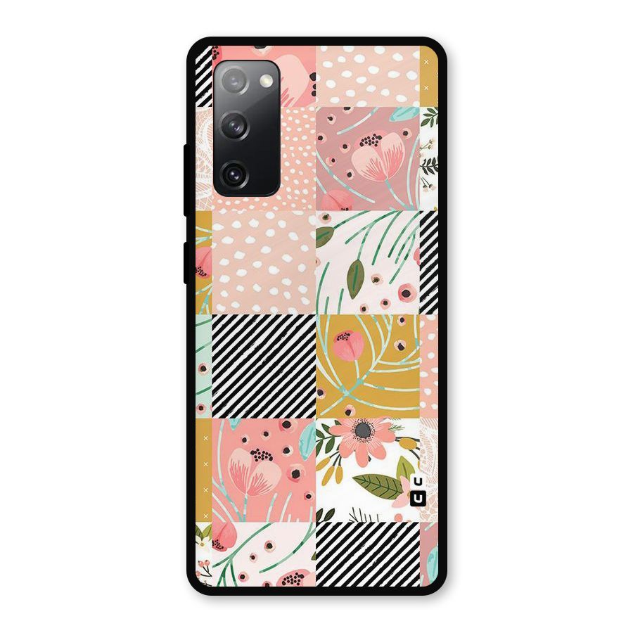 Leaf Stripe Polka Metal Back Case for Galaxy S20 FE 5G