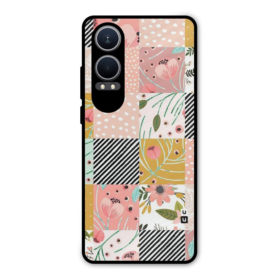 Leaf Stripe Polka Metal Back Case for OnePlus Nord CE4 Lite
