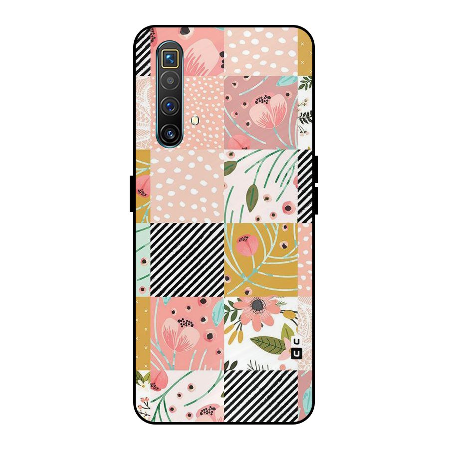 Leaf Stripe Polka Metal Back Case for Realme X3