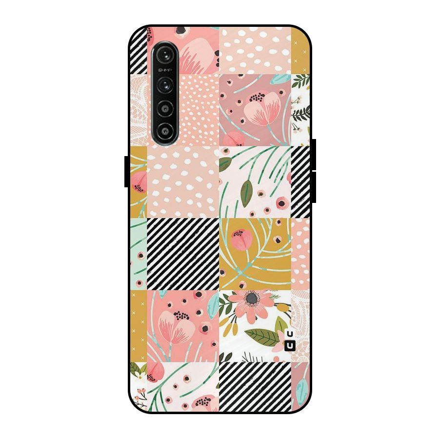 Leaf Stripe Polka Metal Back Case for Realme XT