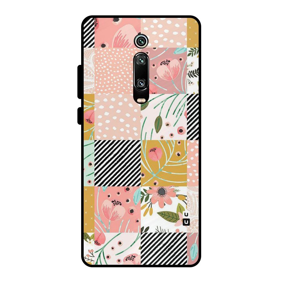 Leaf Stripe Polka Metal Back Case for Redmi K20