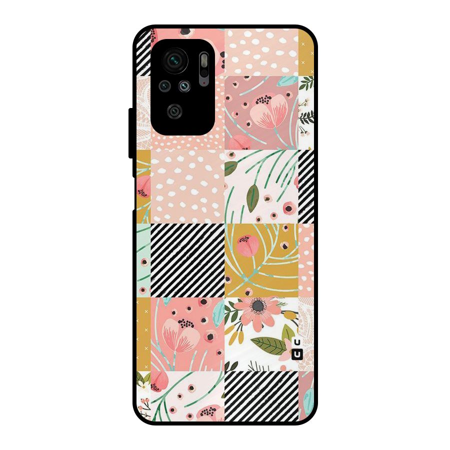 Leaf Stripe Polka Metal Back Case for Redmi Note 11 SE