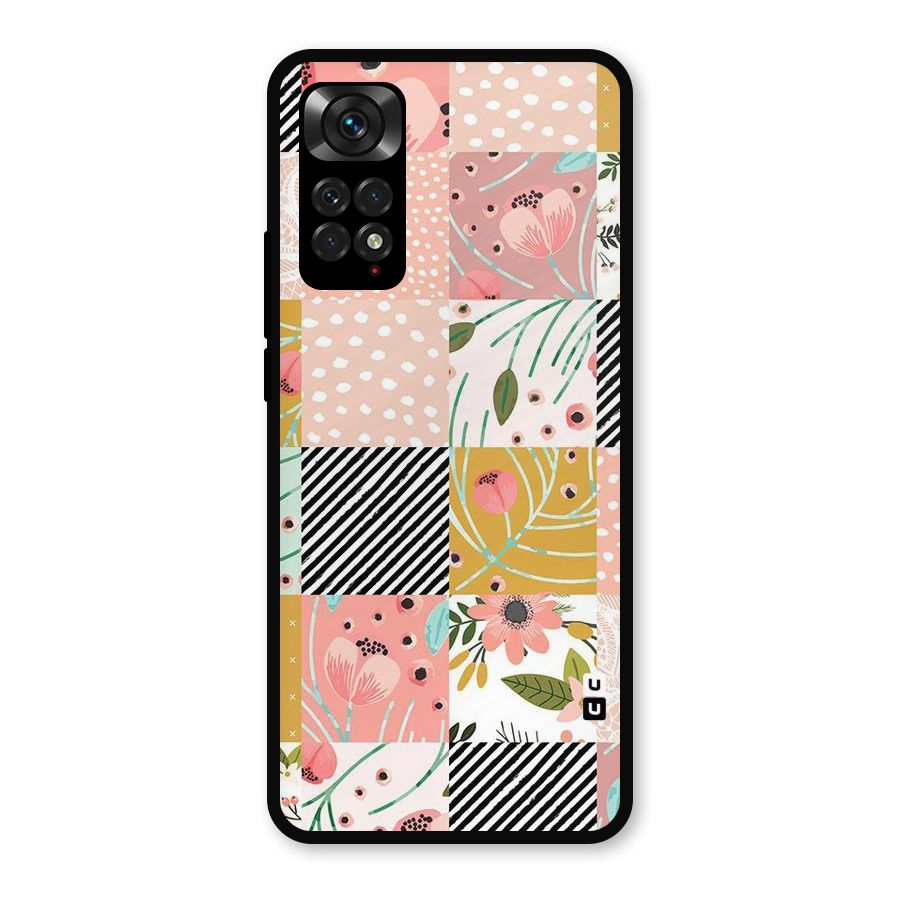 Leaf Stripe Polka Metal Back Case for Redmi Note 11s