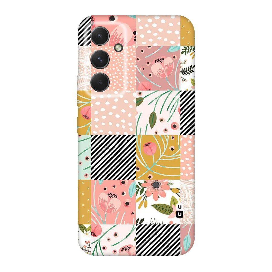 Leaf Stripe Polka Original Polycarbonate Back Case for Galaxy A54