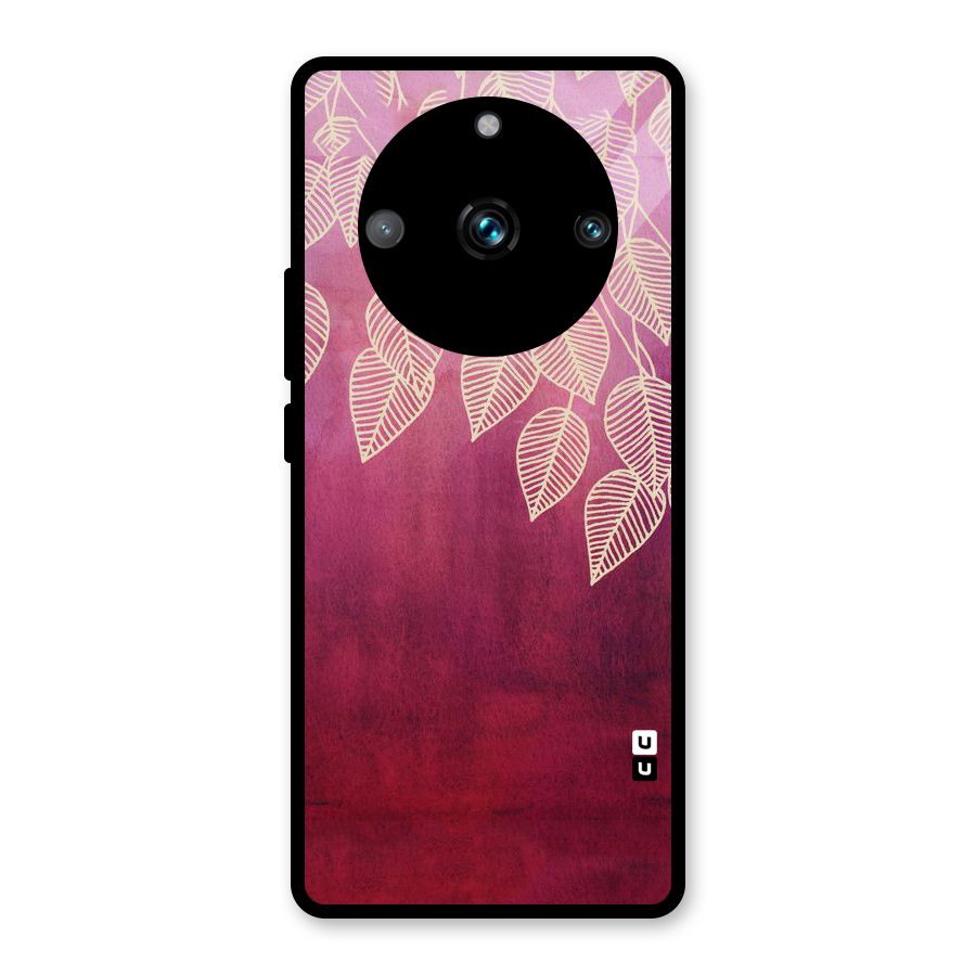 Leafy Outline Glass Back Case for Realme 11 Pro Plus