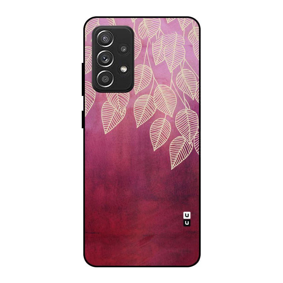 Leafy Outline Metal Back Case for Galaxy A52s 5G