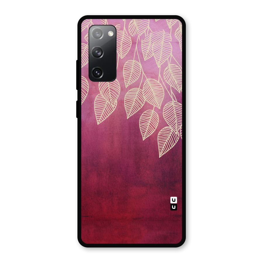 Leafy Outline Metal Back Case for Galaxy S20 FE
