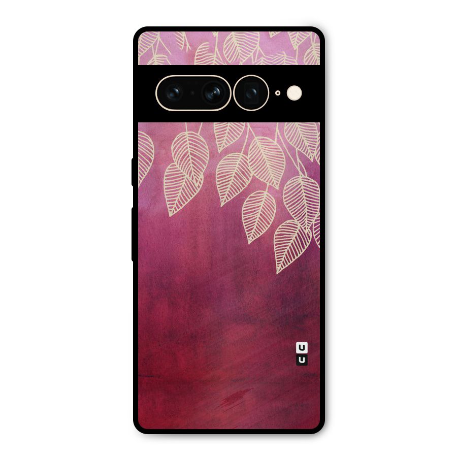 Leafy Outline Metal Back Case for Google Pixel 7 Pro