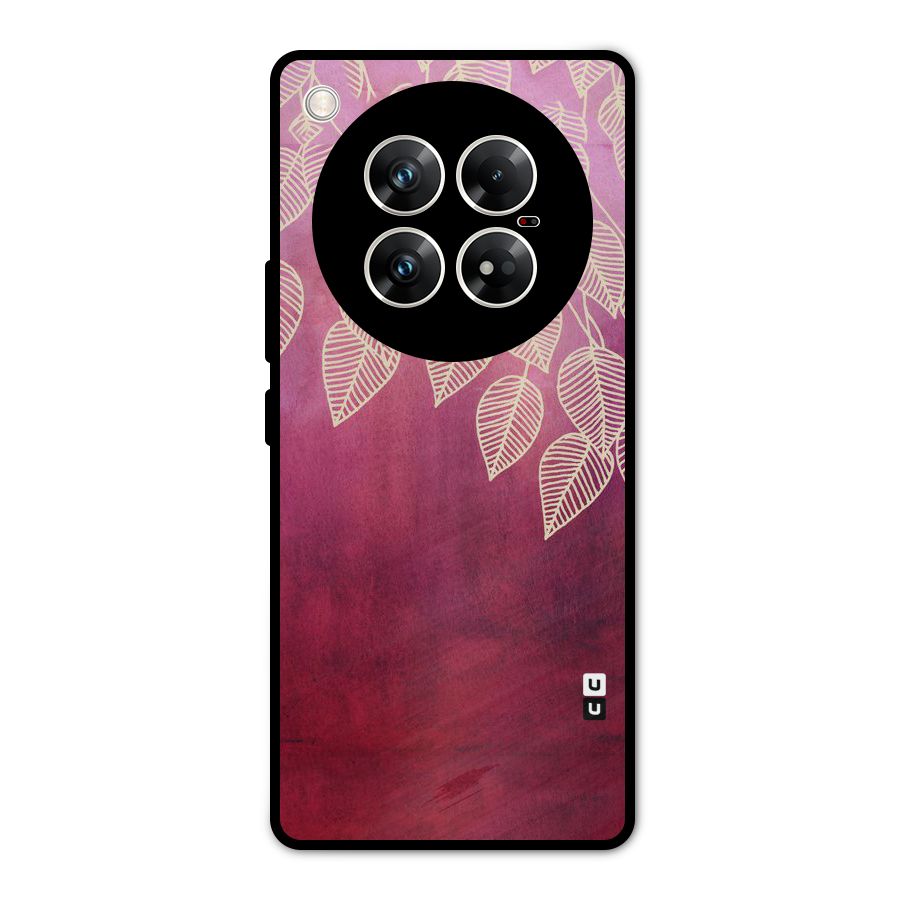 Leafy Outline Metal Back Case for Infinix Zero 40 5G