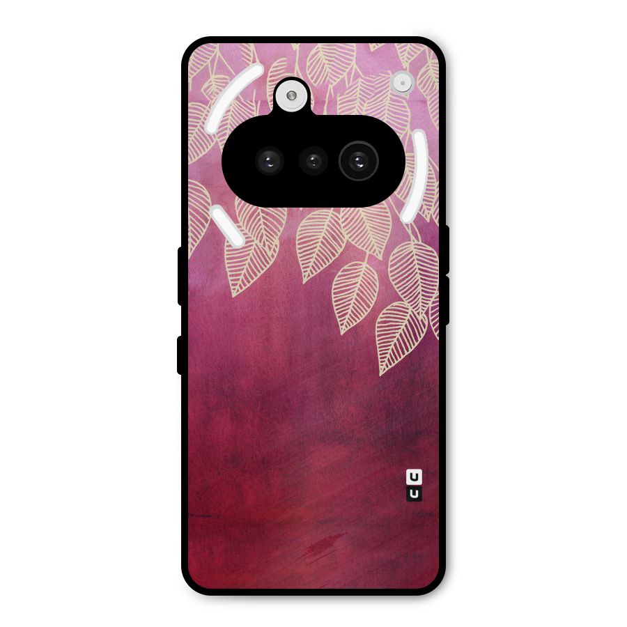 Leafy Outline Metal Back Case for Nothing Phone 3a
