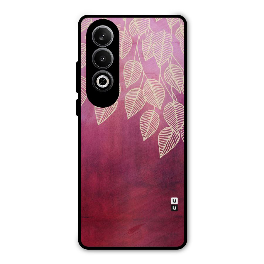 Leafy Outline Metal Back Case for OnePlus Nord CE4