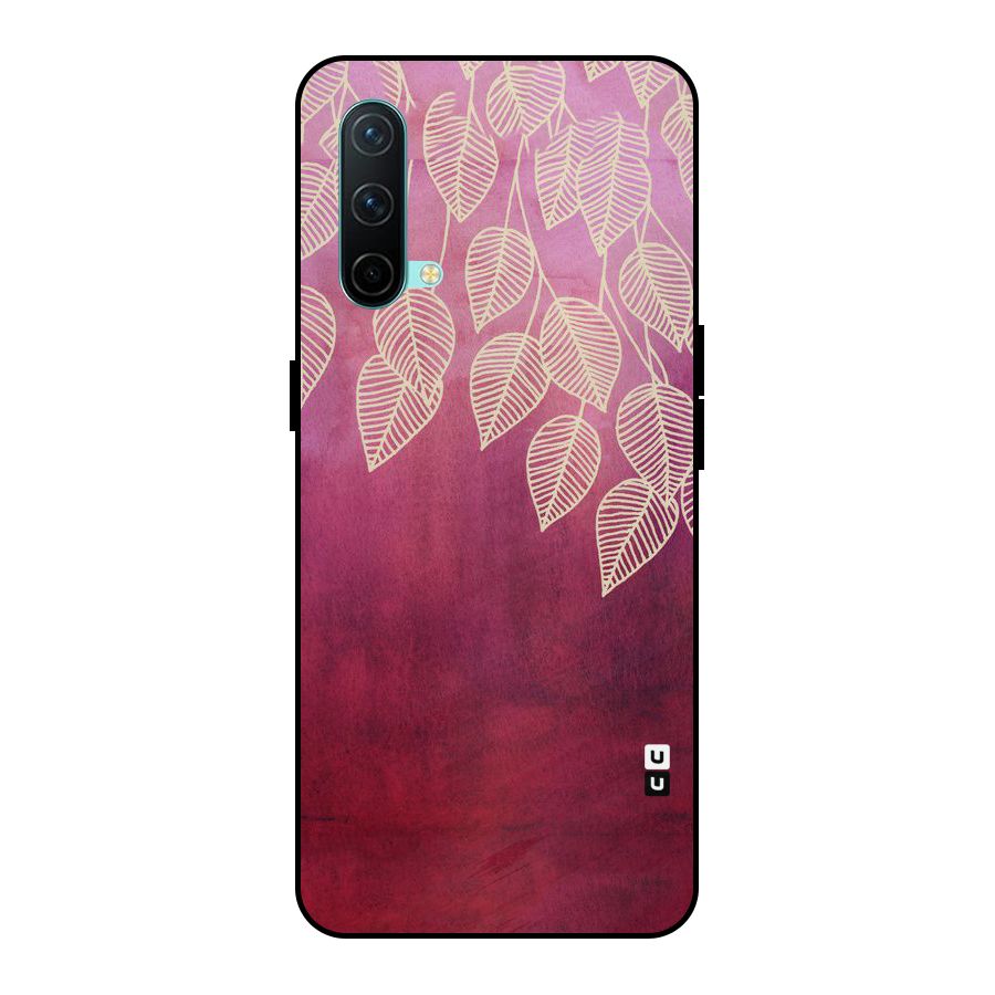 Leafy Outline Metal Back Case for OnePlus Nord CE 5G