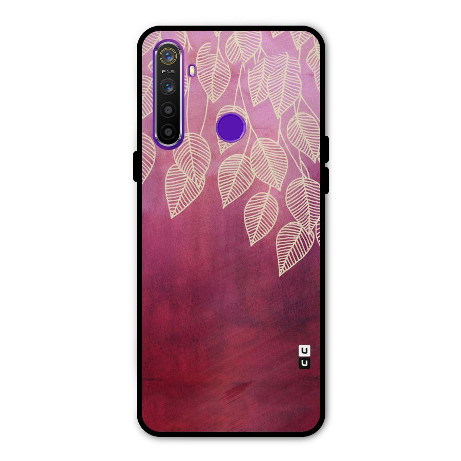 Leafy Outline Metal Back Case for Realme 5i
