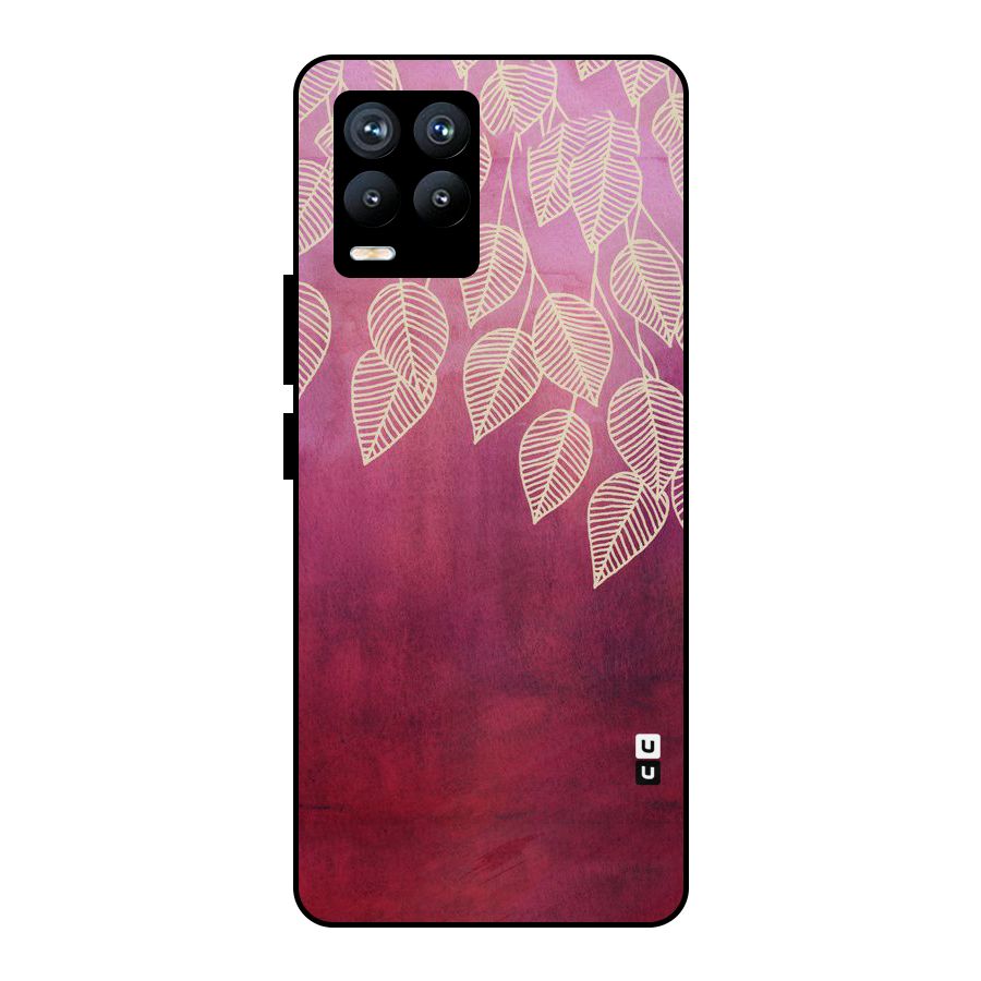 Leafy Outline Metal Back Case for Realme 8 Pro