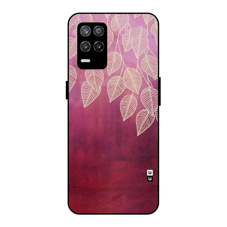 Leafy Outline Metal Back Case for Realme 9 5G