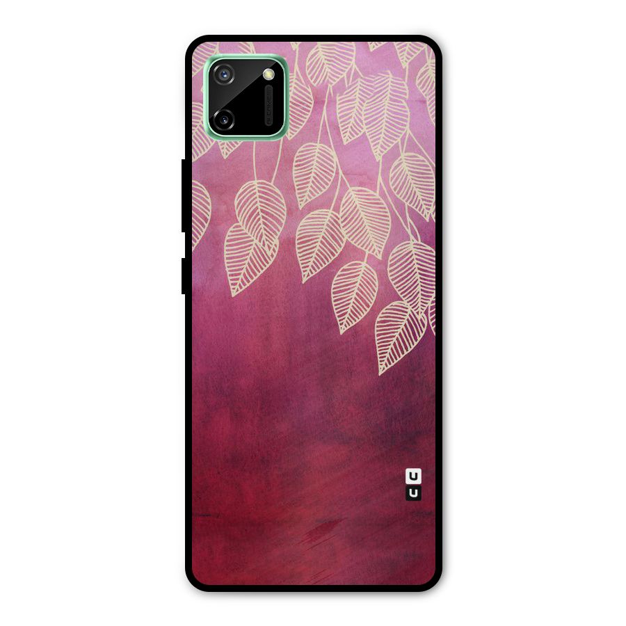Leafy Outline Metal Back Case for Realme C11