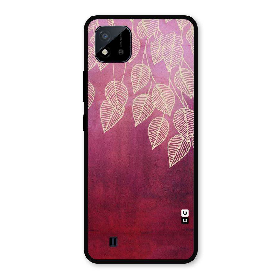 Leafy Outline Metal Back Case for Realme C11 2021