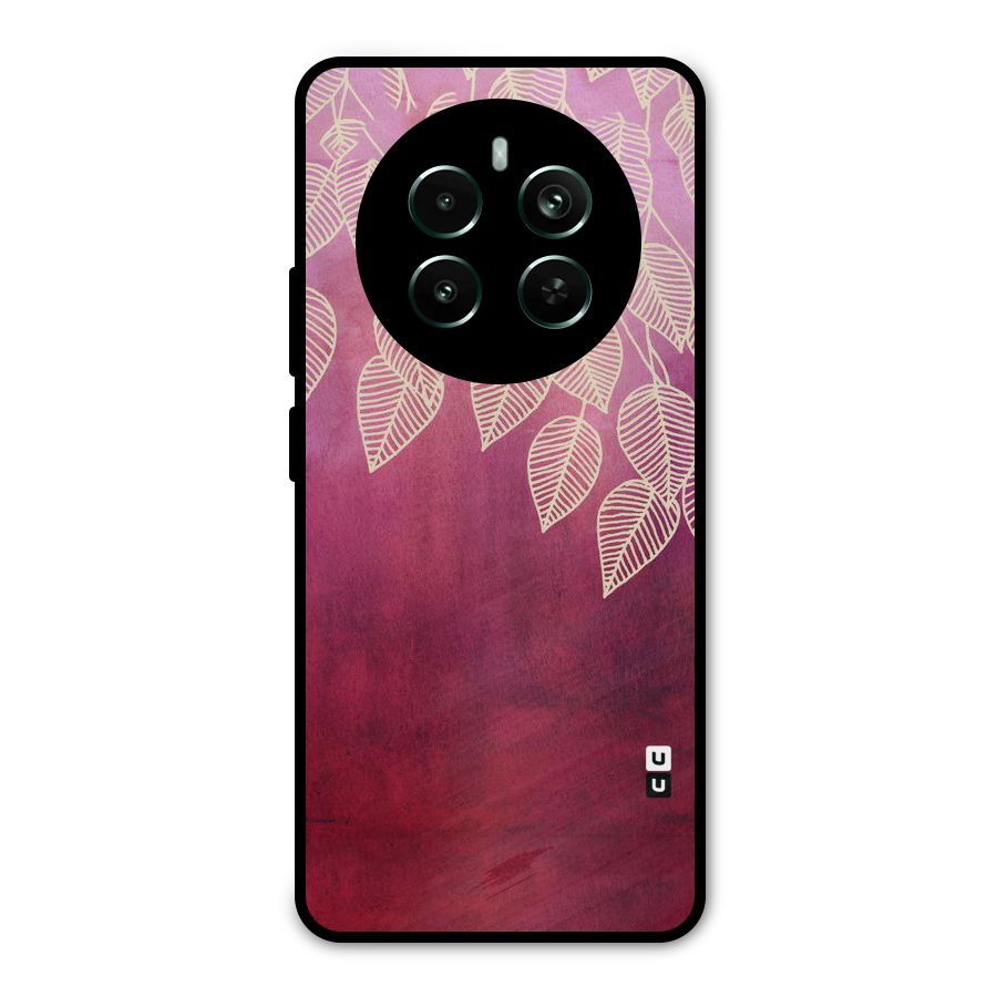 Leafy Outline Metal Back Case for Realme Narzo 70 Pro