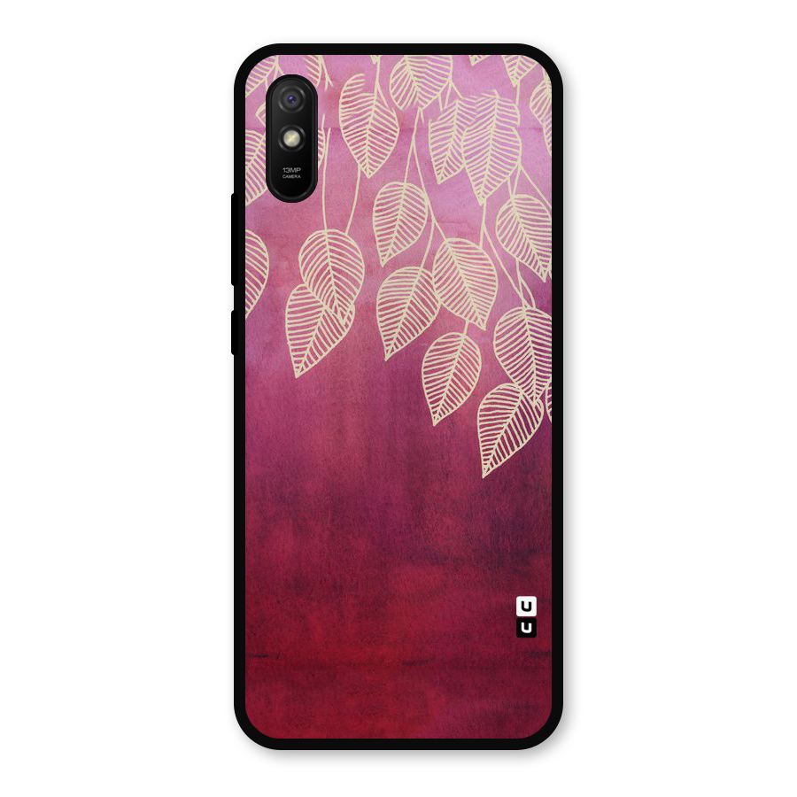 Leafy Outline Metal Back Case for Redmi 9i