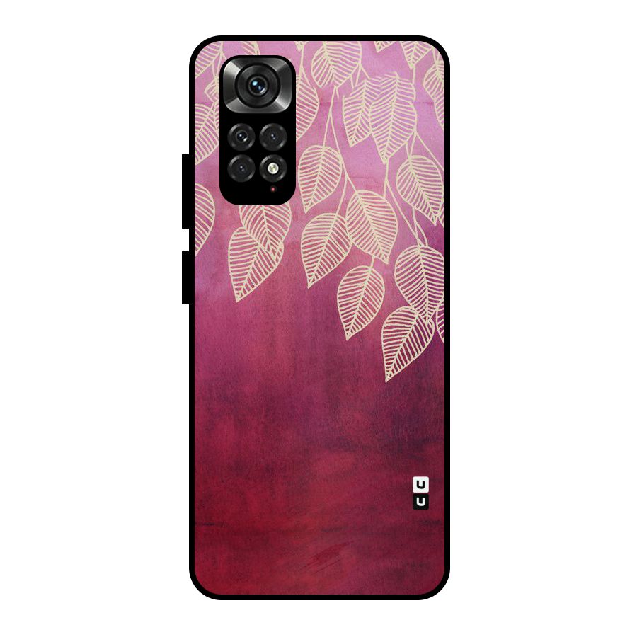 Leafy Outline Metal Back Case for Redmi Note 11 Pro