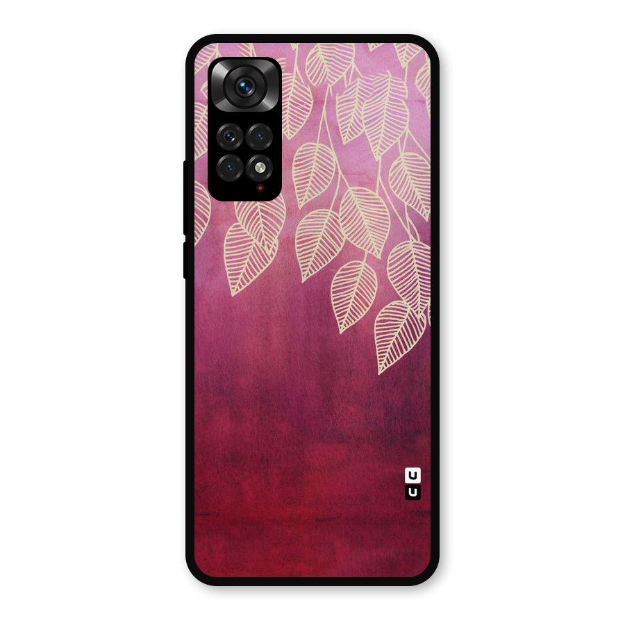 Leafy Outline Metal Back Case for Redmi Note 11s